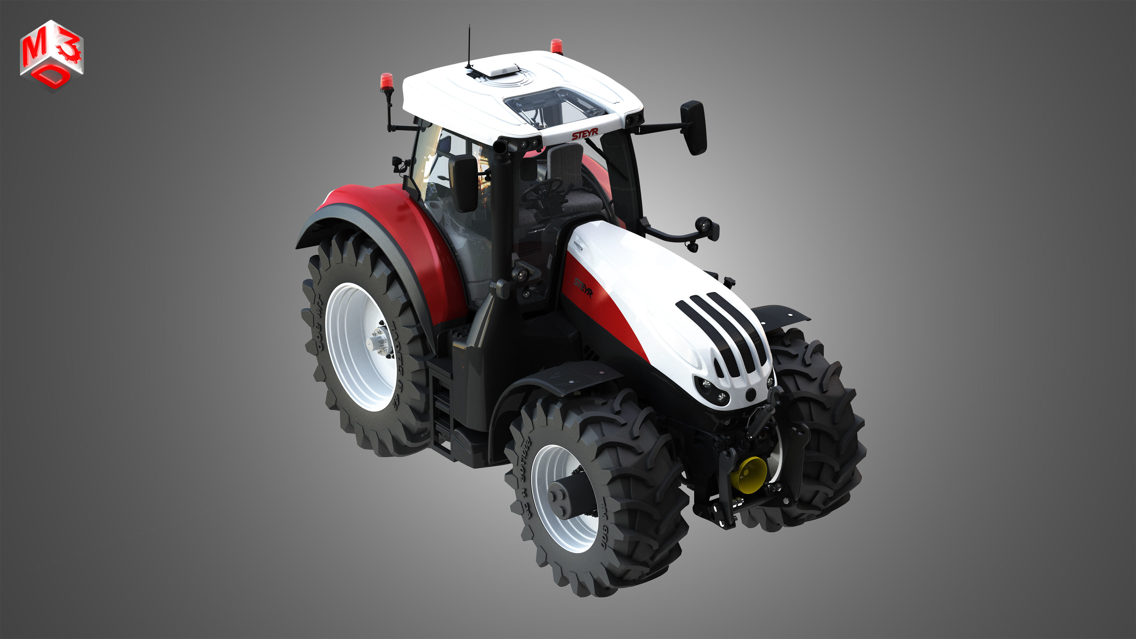Tractors 4 in 1 3D model_25