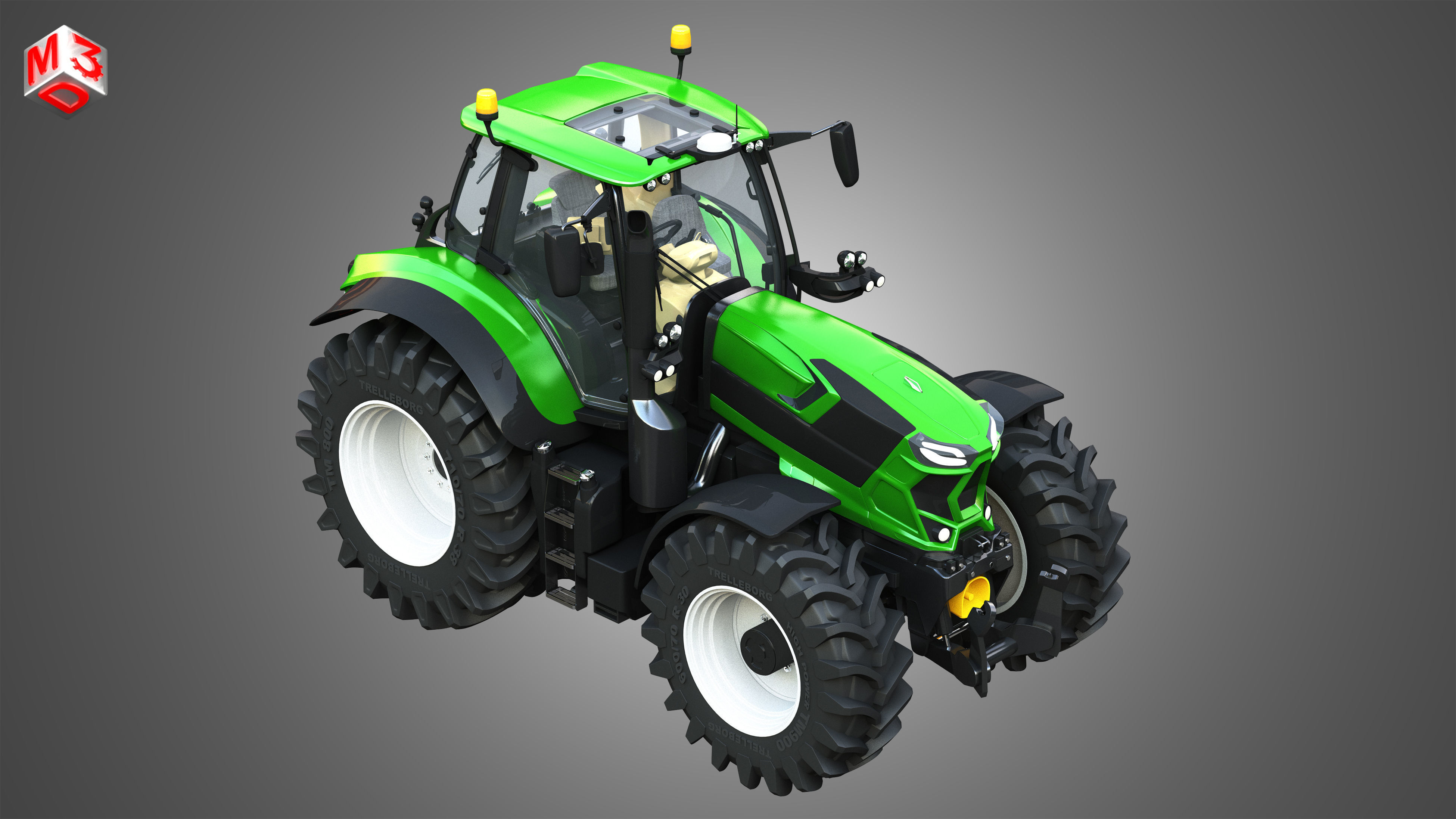 Tractors 4 in 1 3D model_28