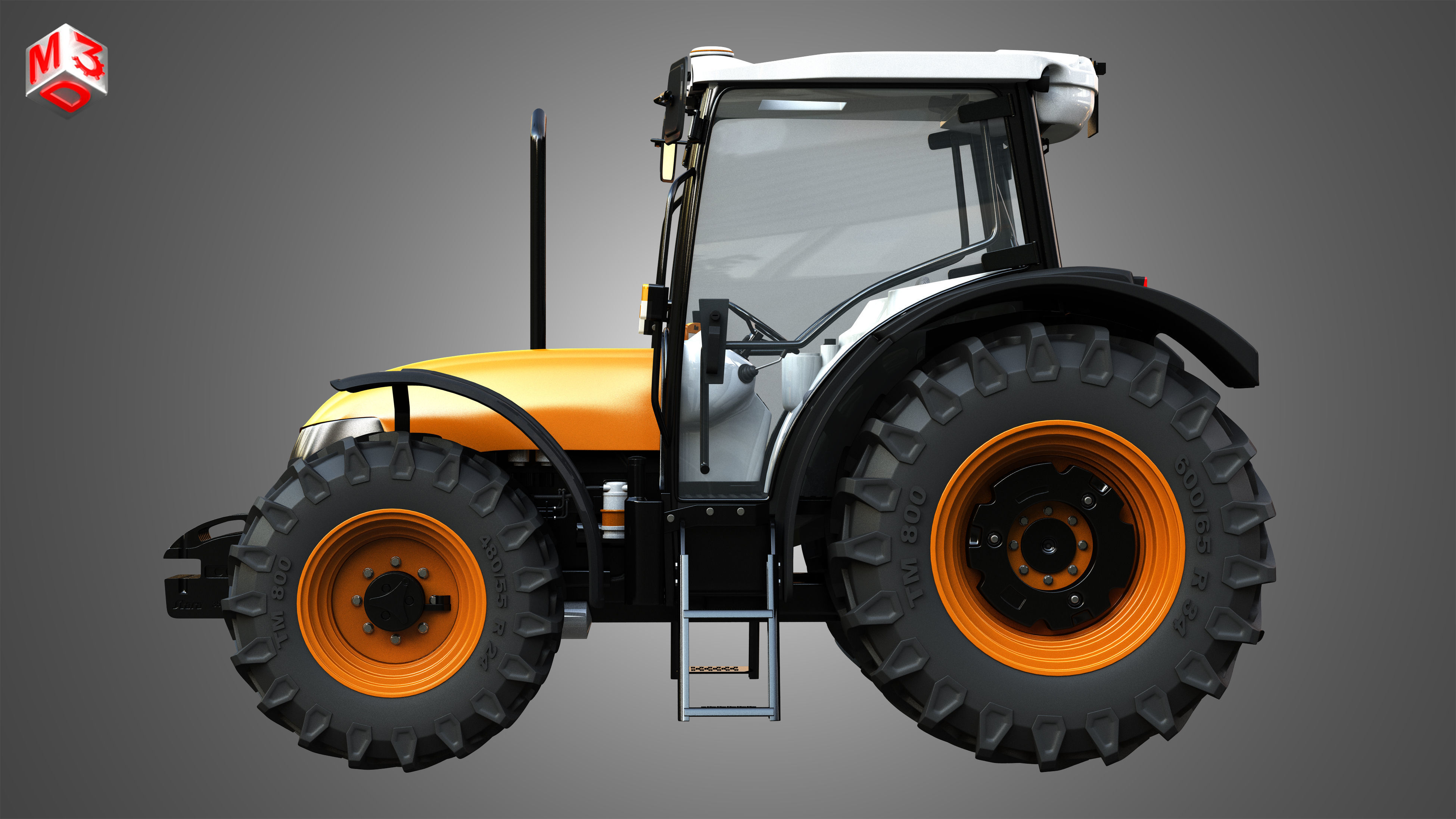 Tractors 4 in 1 3D model_19