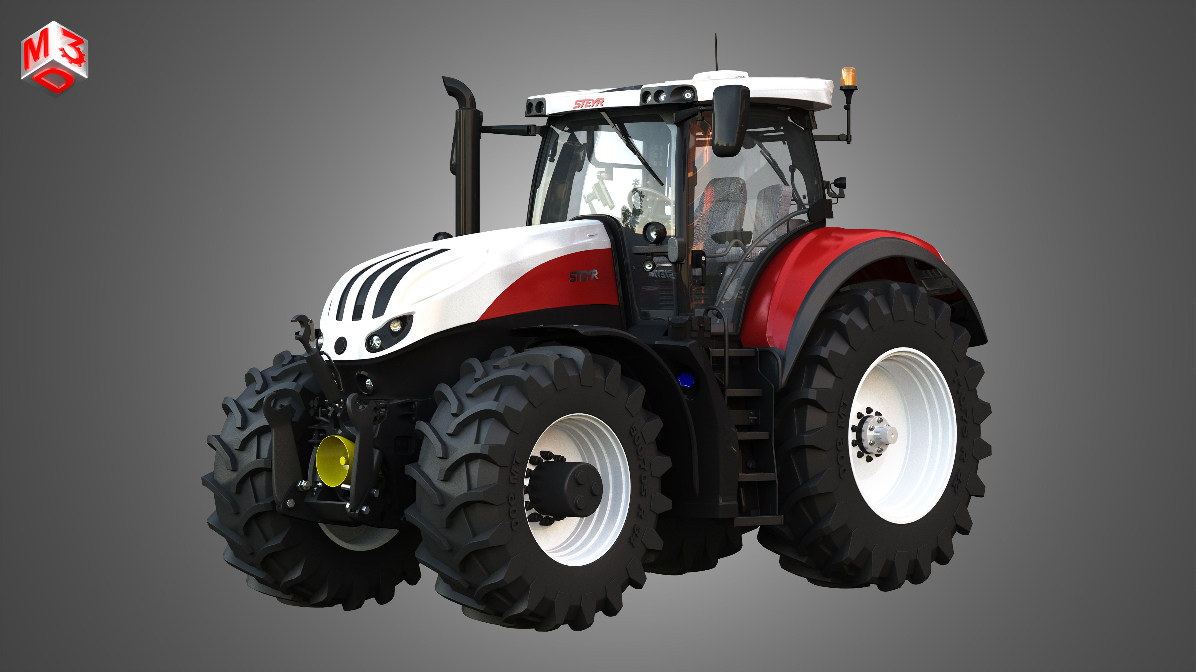 Tractors 4 in 1 3D model_1