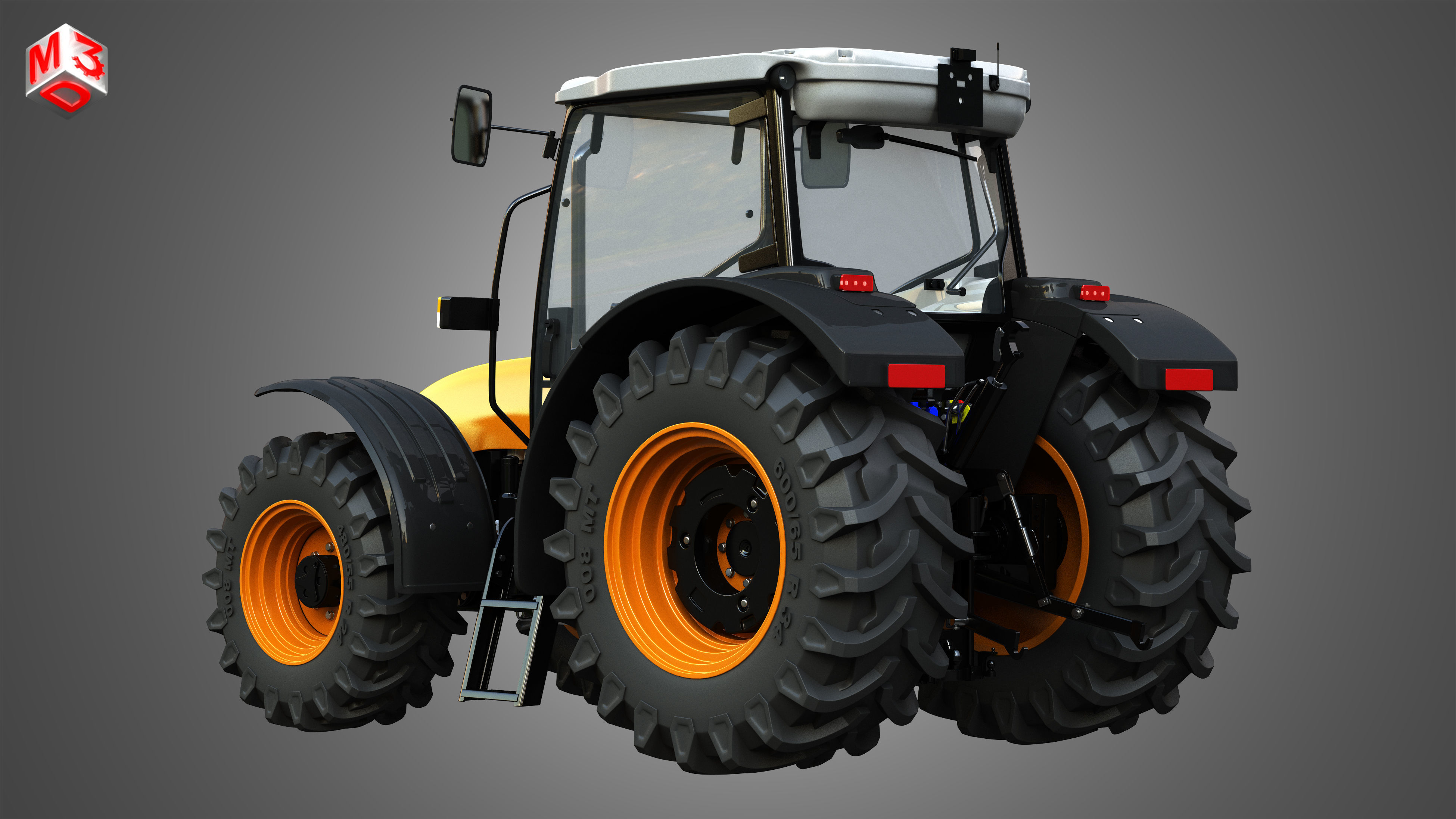 Tractors 4 in 1 3D model_15