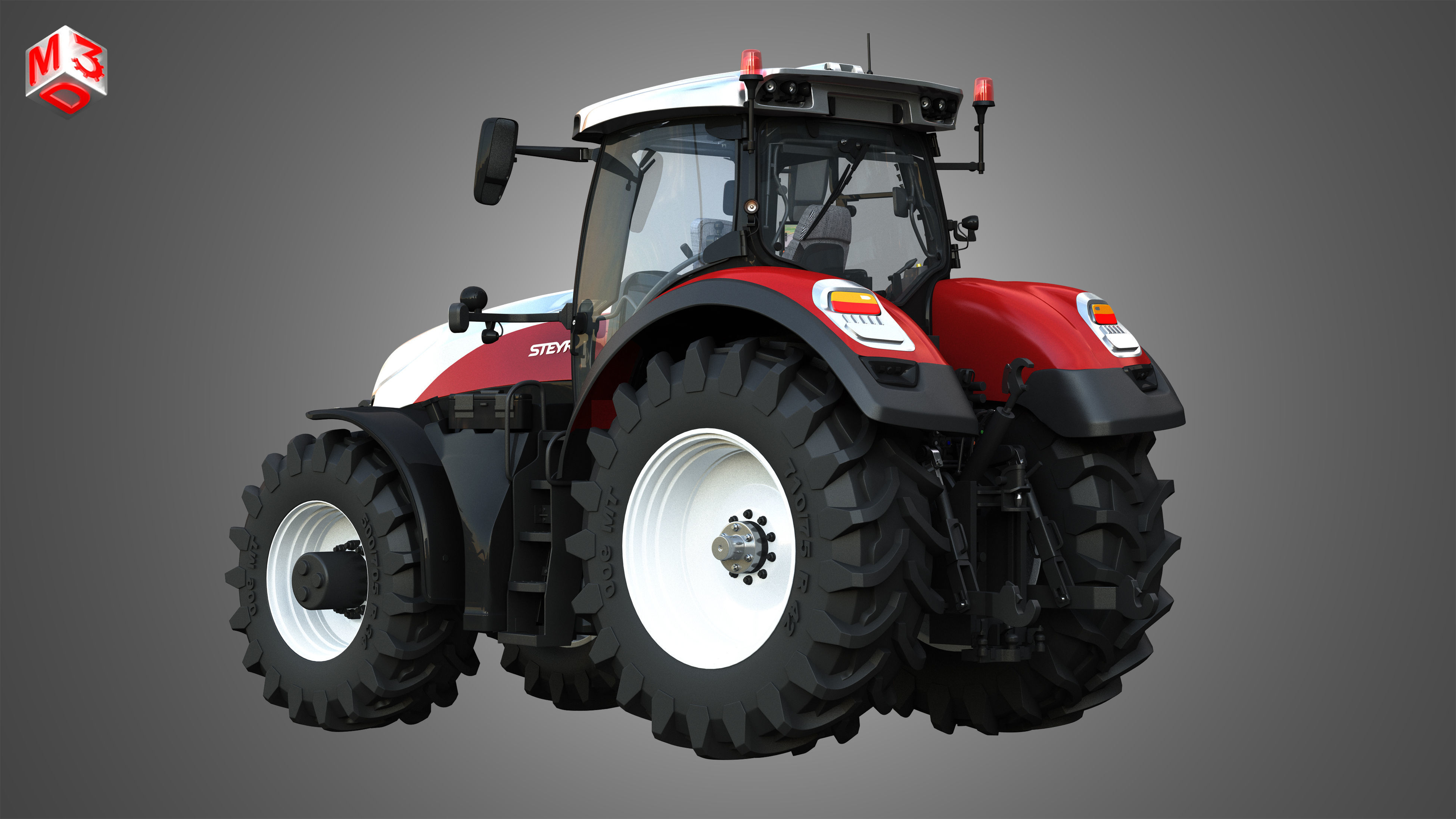 Tractors 4 in 1 3D model_13