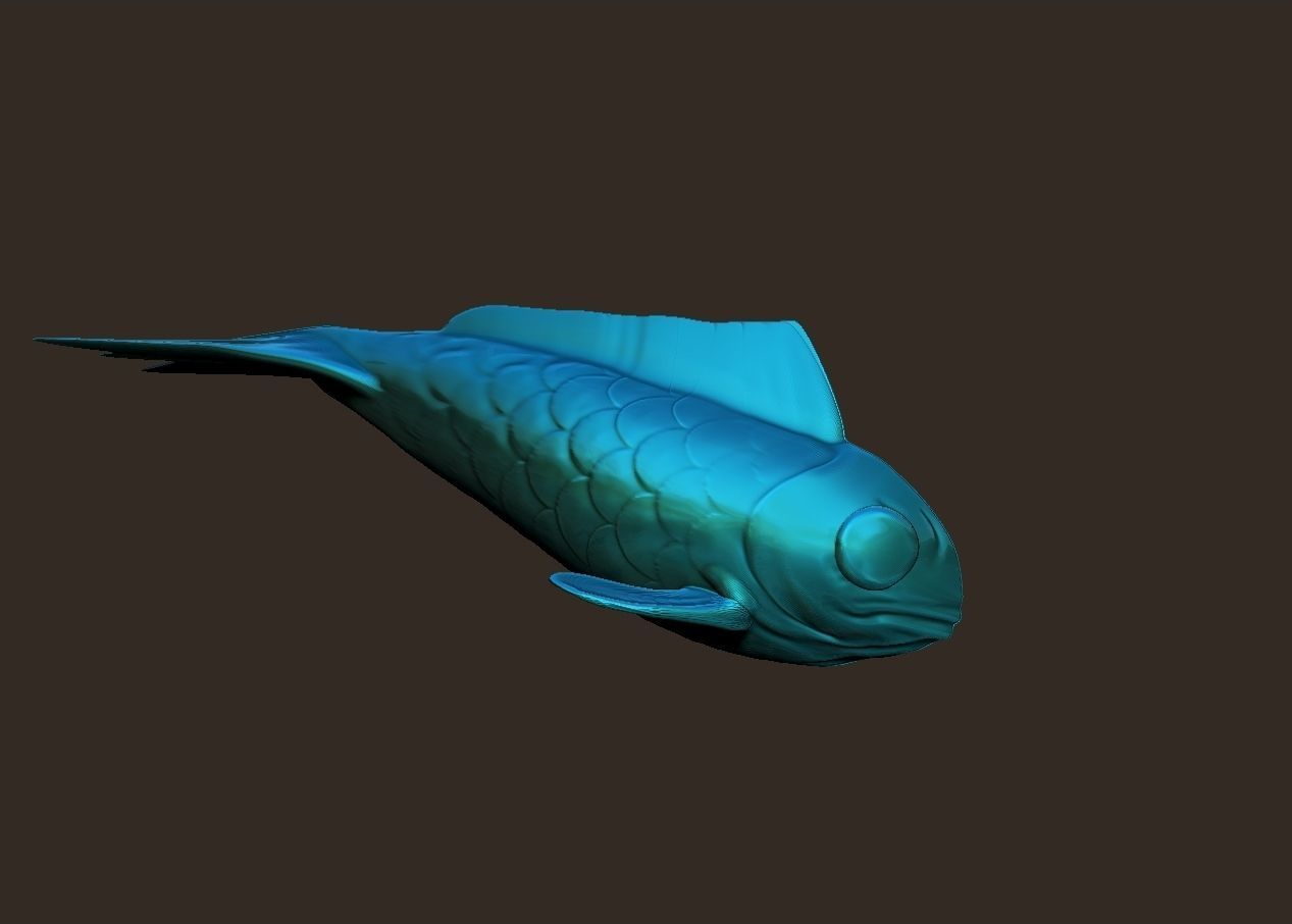 simple fish fishing lure model 3D print model_3