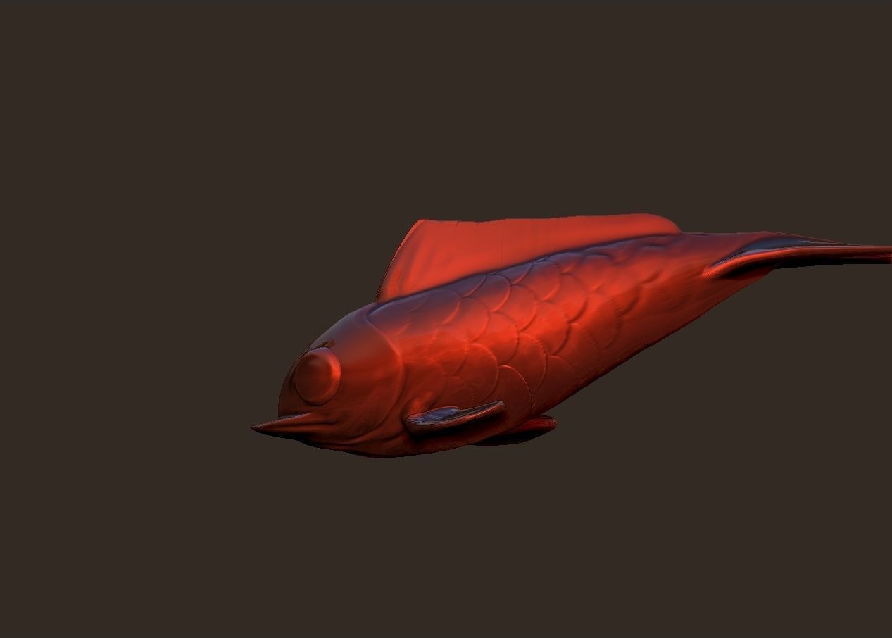 simple fish fishing lure model 3D print model_10