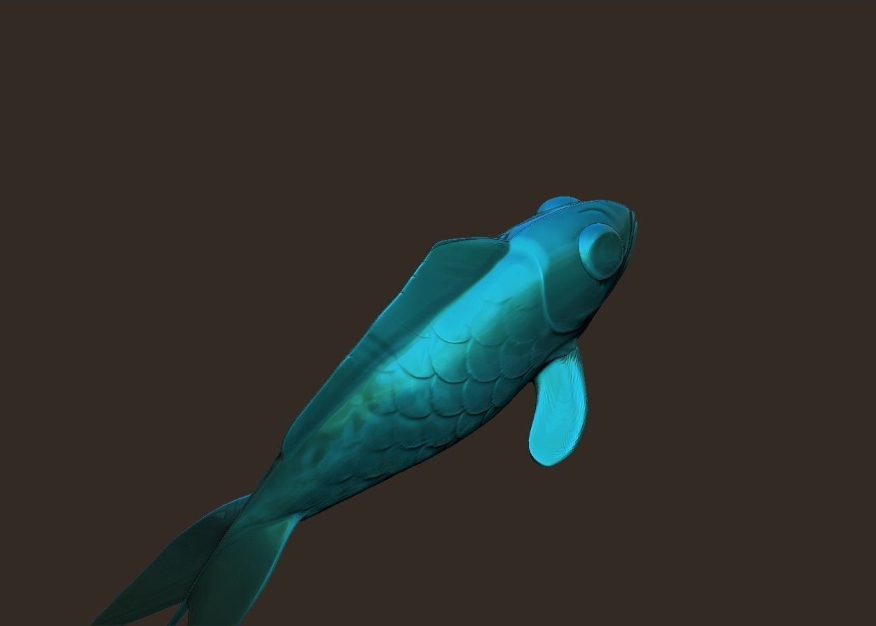 simple fish fishing lure model 3D print model_7