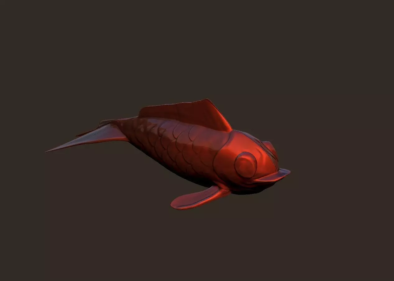 simple fish fishing lure model 3D print model_0