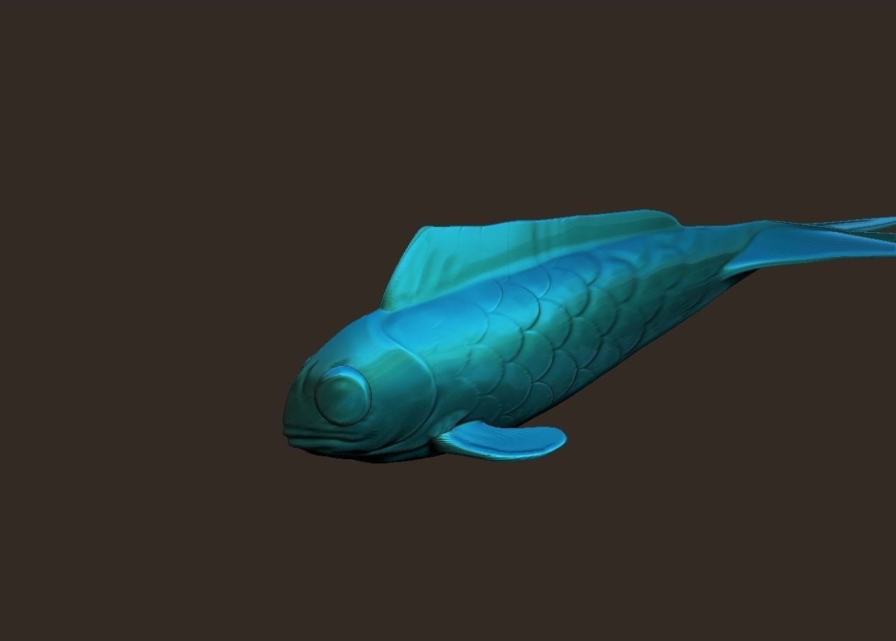 simple fish fishing lure model 3D print model_1