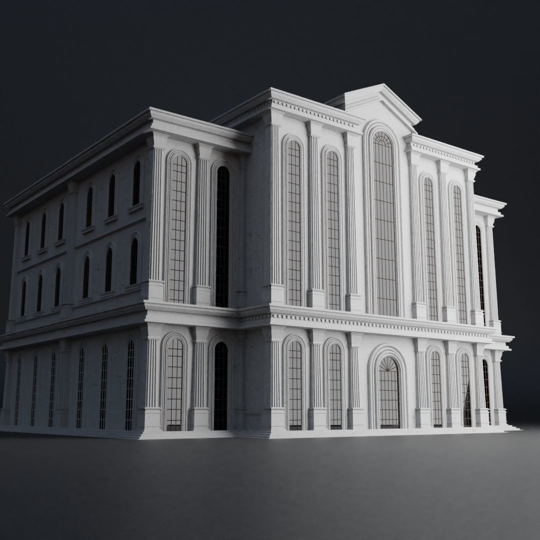 CLASSIC OLD EUROPEAN BUILDING PACK 3D Model Collection_56