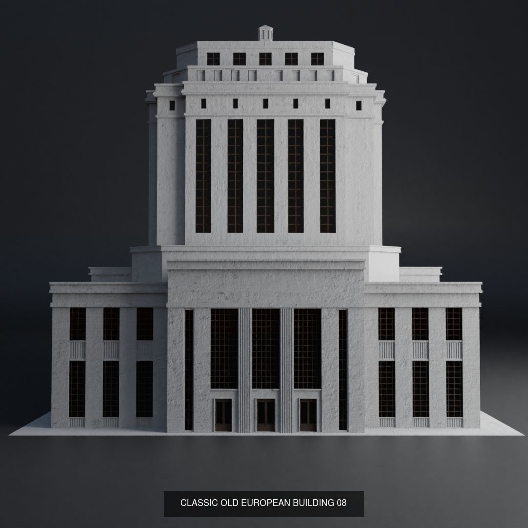 CLASSIC OLD EUROPEAN BUILDING PACK 3D Model Collection_9