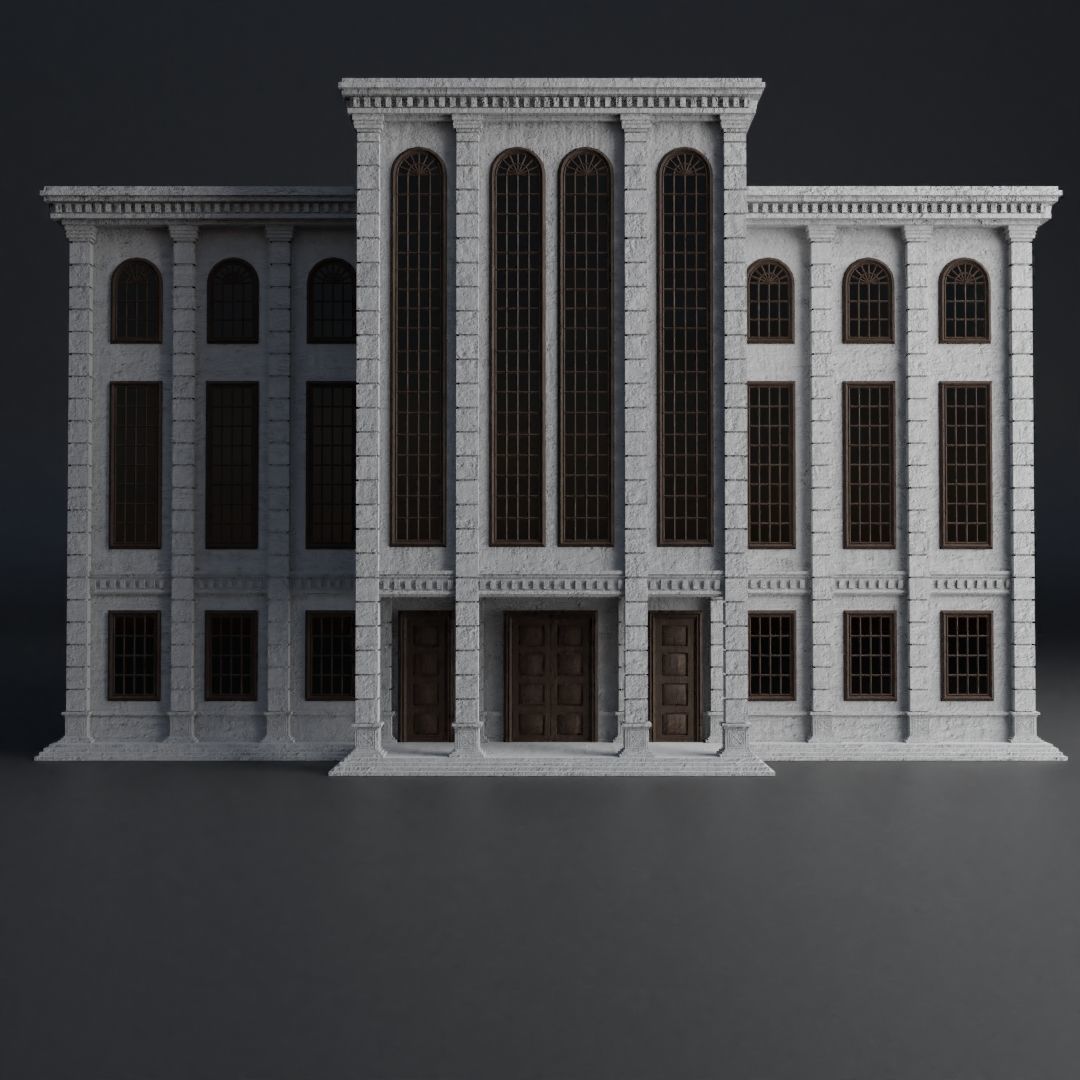 CLASSIC OLD EUROPEAN BUILDING PACK 3D Model Collection_29