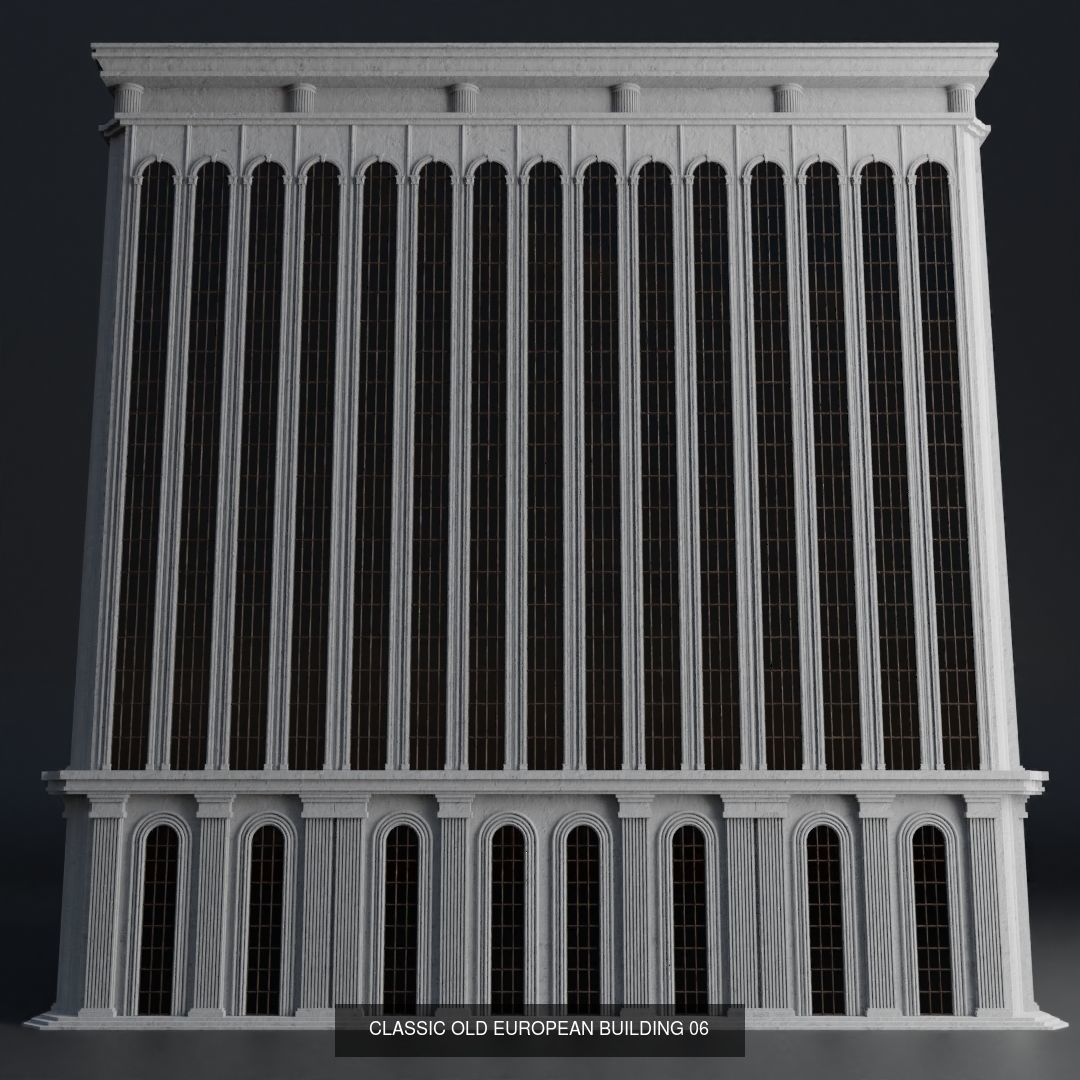 CLASSIC OLD EUROPEAN BUILDING PACK 3D Model Collection_7