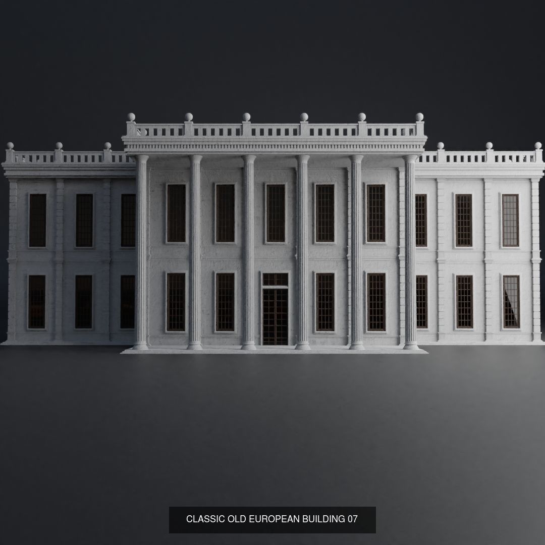 CLASSIC OLD EUROPEAN BUILDING PACK 3D Model Collection_8