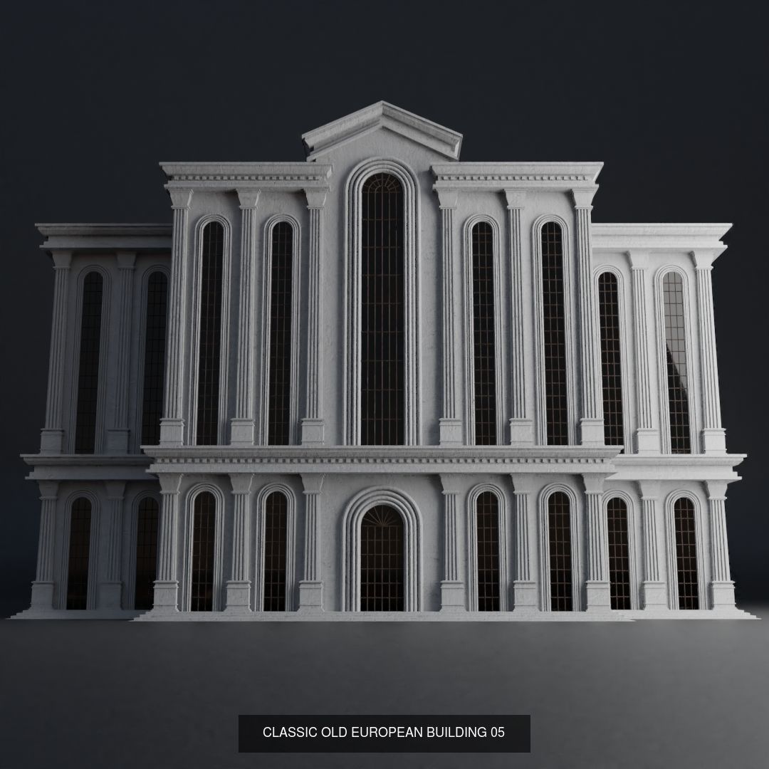 CLASSIC OLD EUROPEAN BUILDING PACK 3D Model Collection_6