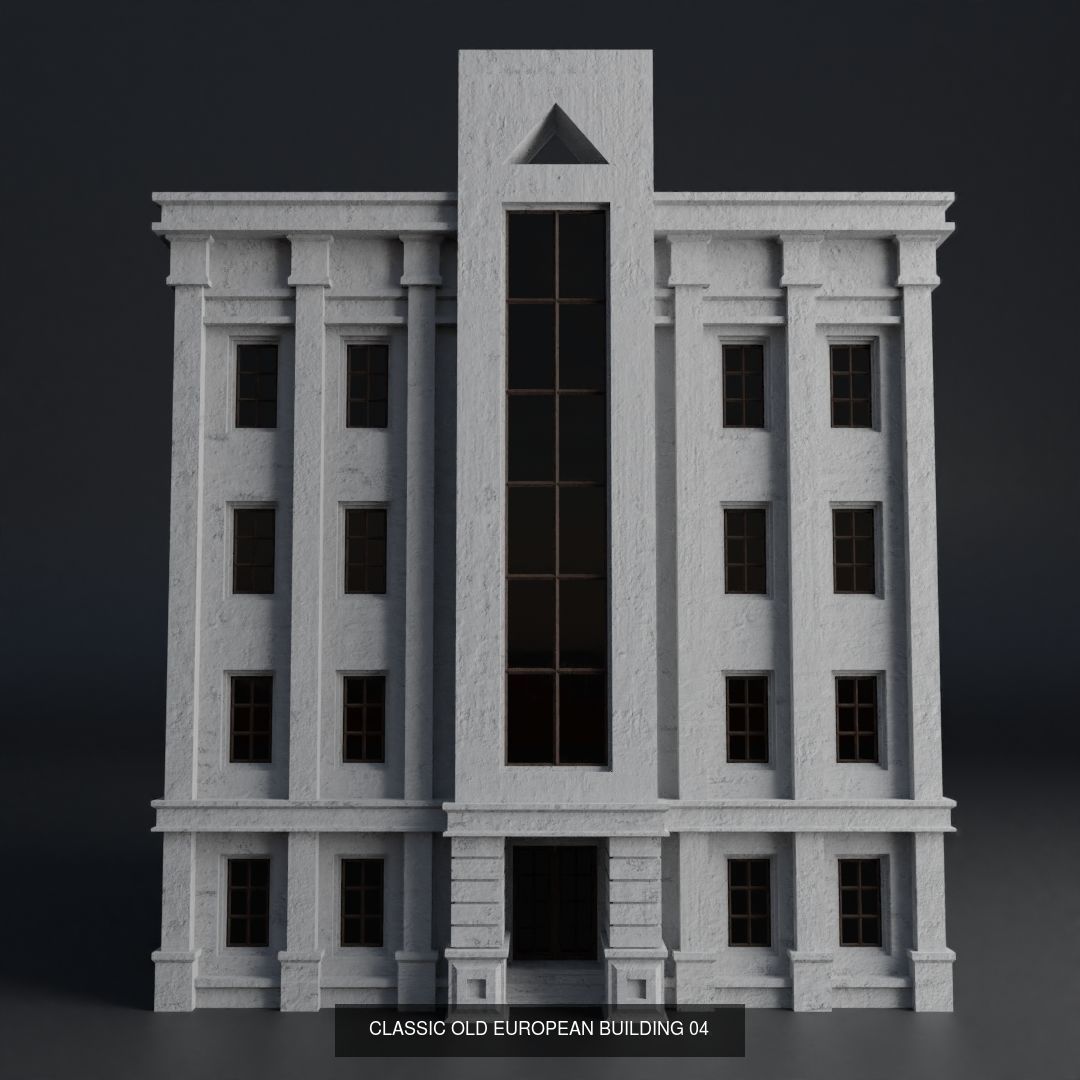 CLASSIC OLD EUROPEAN BUILDING PACK 3D Model Collection_5