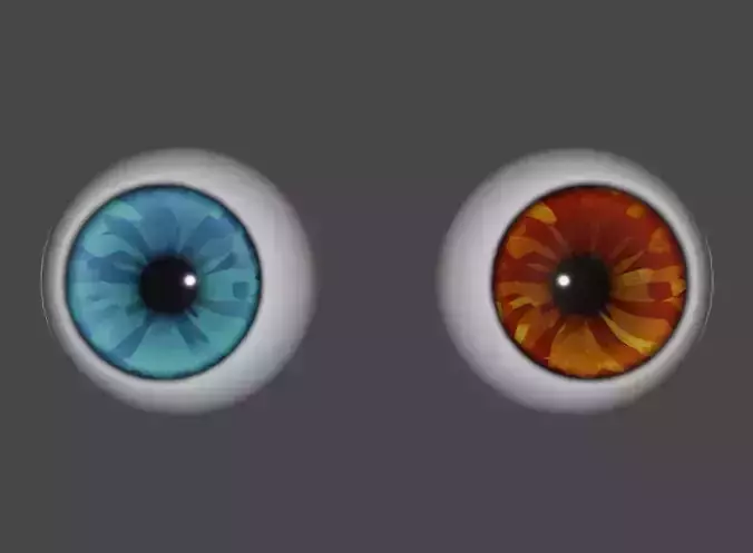 3D Eyes pair of orange