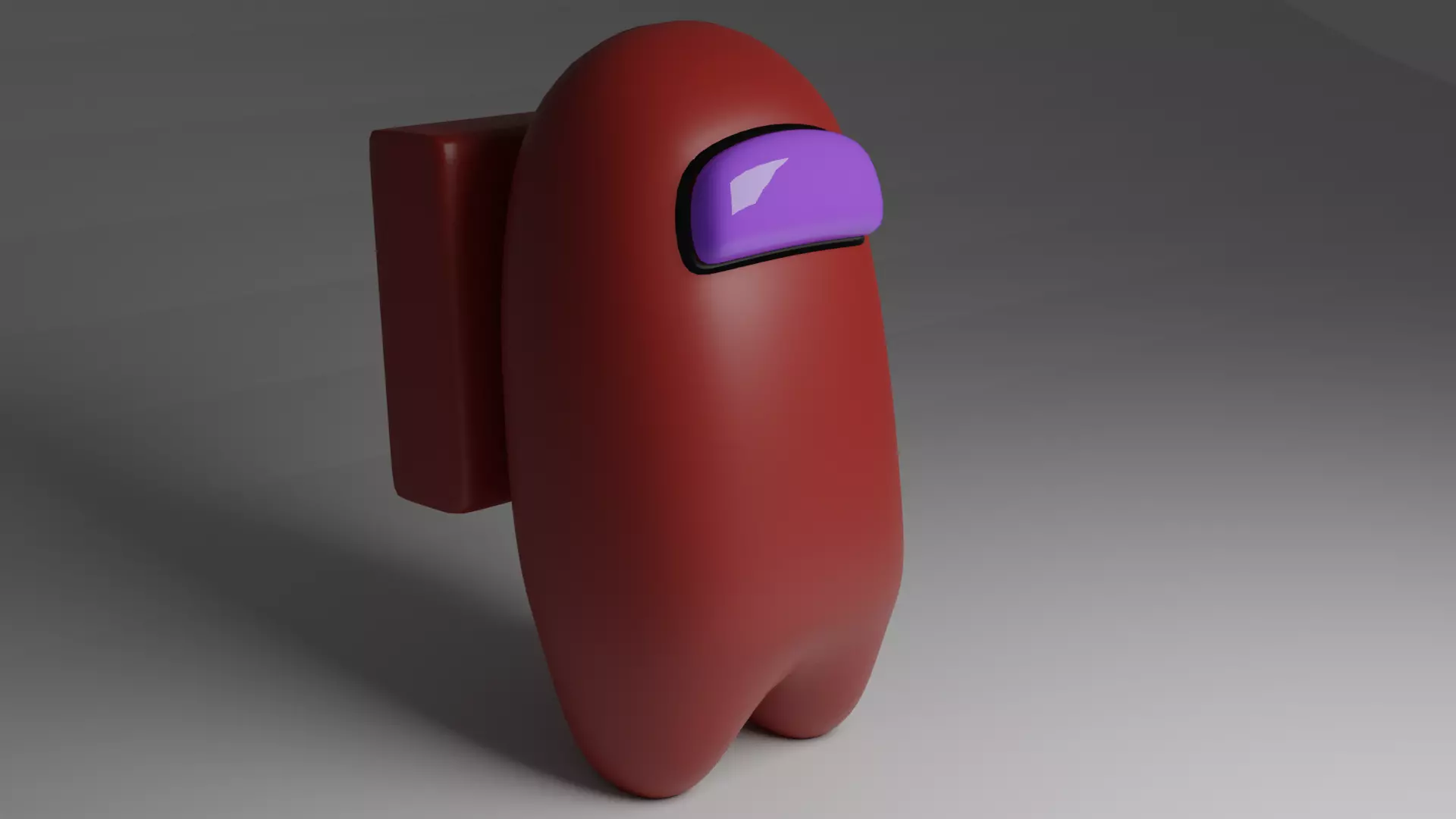 Among Us Character Low-poly 3D model_0