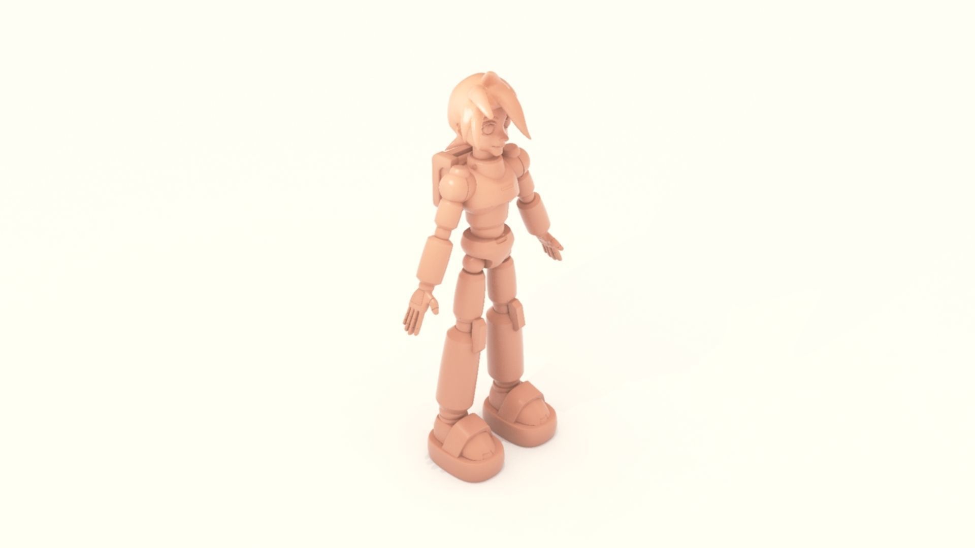 Mega Man Pose 2 3D print model_8