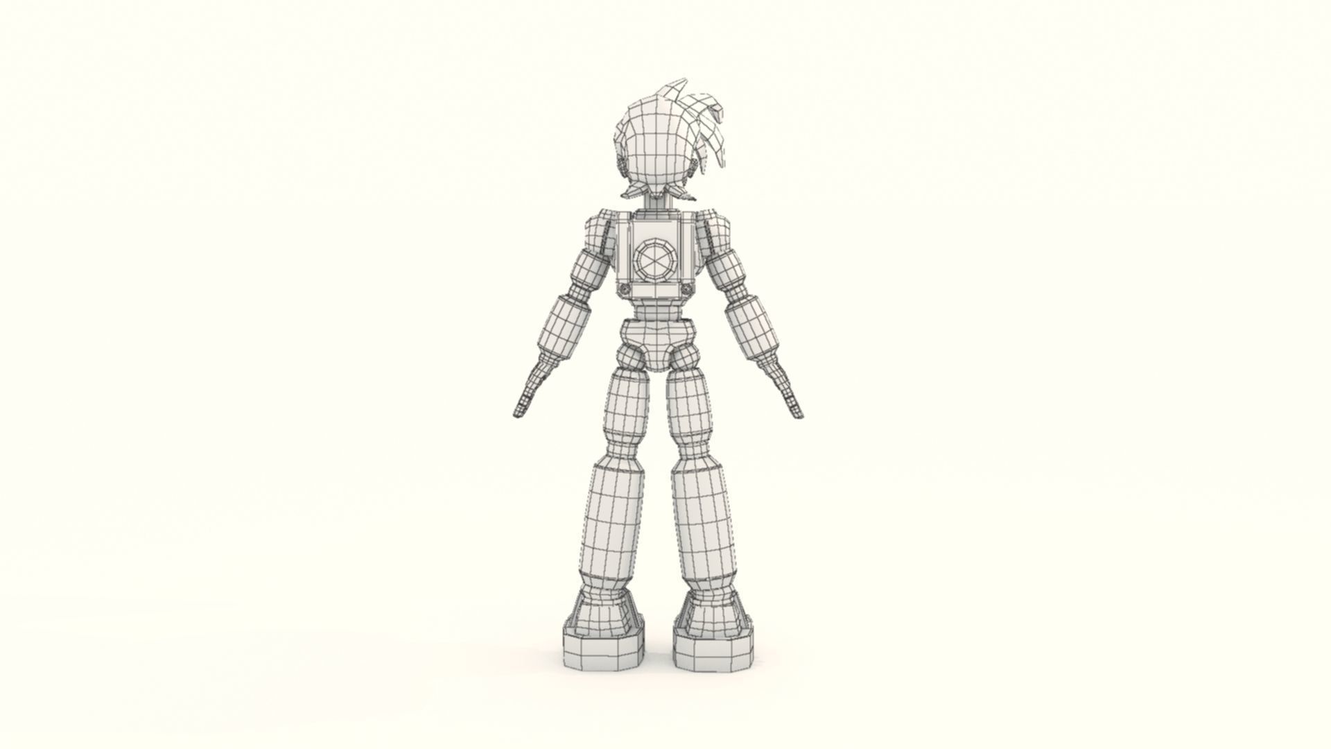 Mega Man Pose 2 3D print model_15
