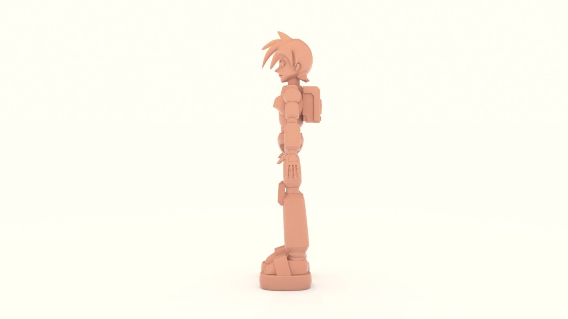 Mega Man Pose 2 3D print model_10