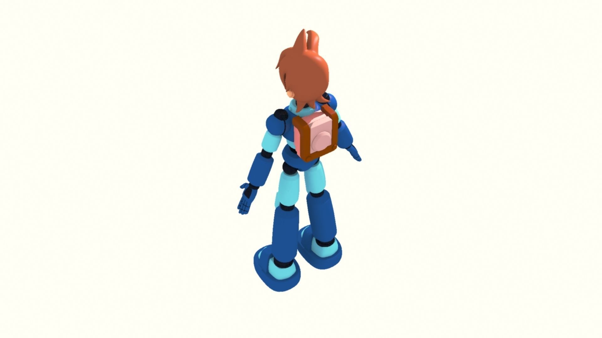 Mega Man Pose 2 3D print model_6