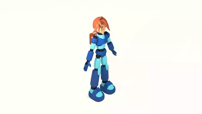Mega Man Pose 2 3D print model