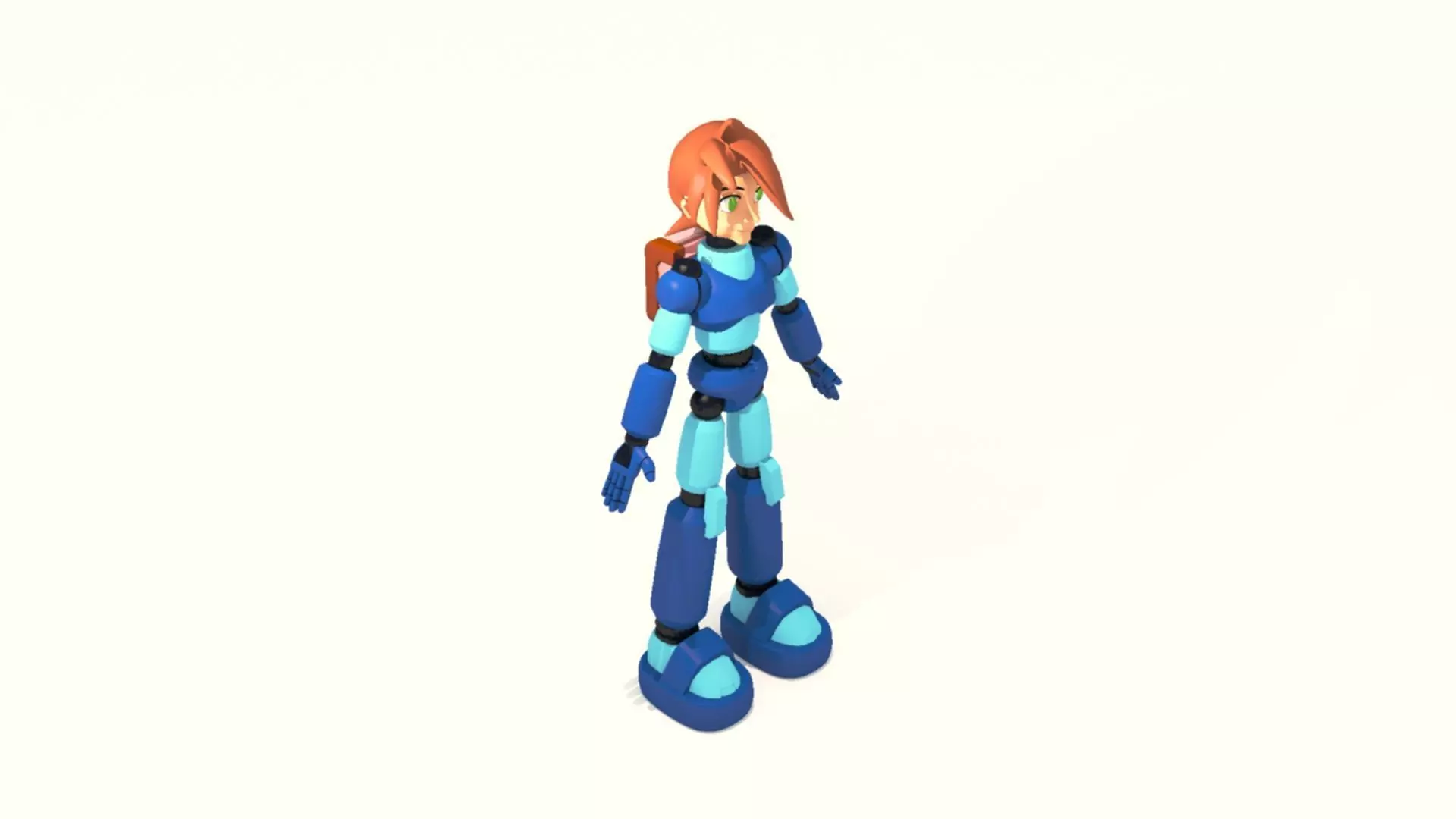 Mega Man Pose 2 3D print model_0