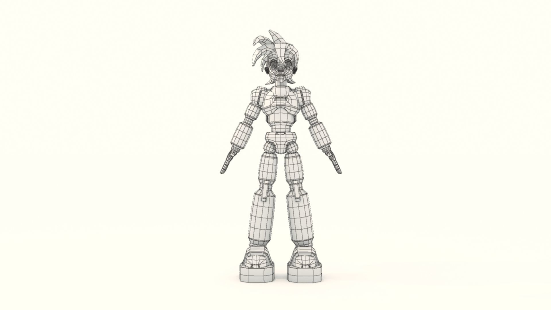 Mega Man Pose 2 3D print model_13