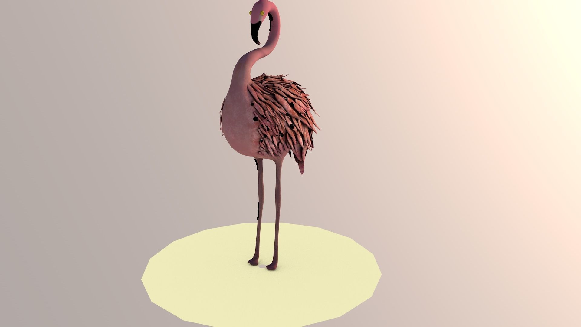 Flamingo 3D model_1
