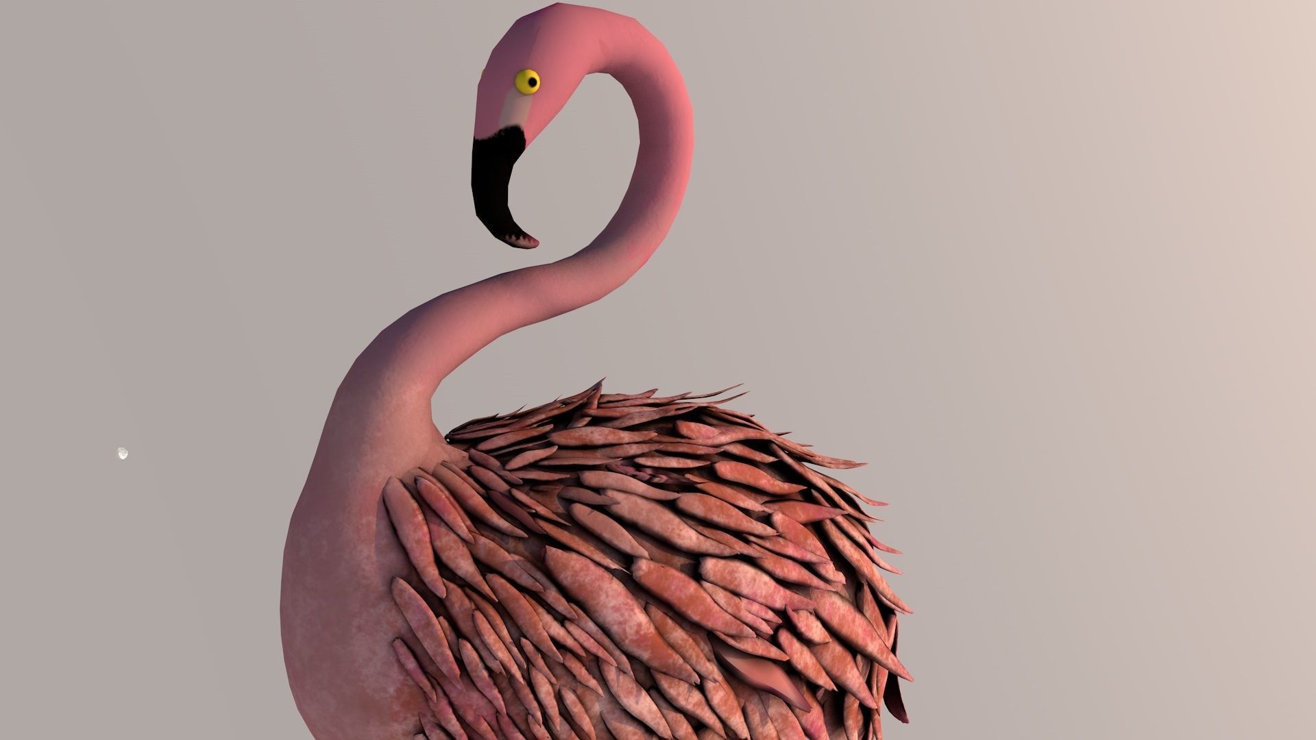 Flamingo 3D model_2