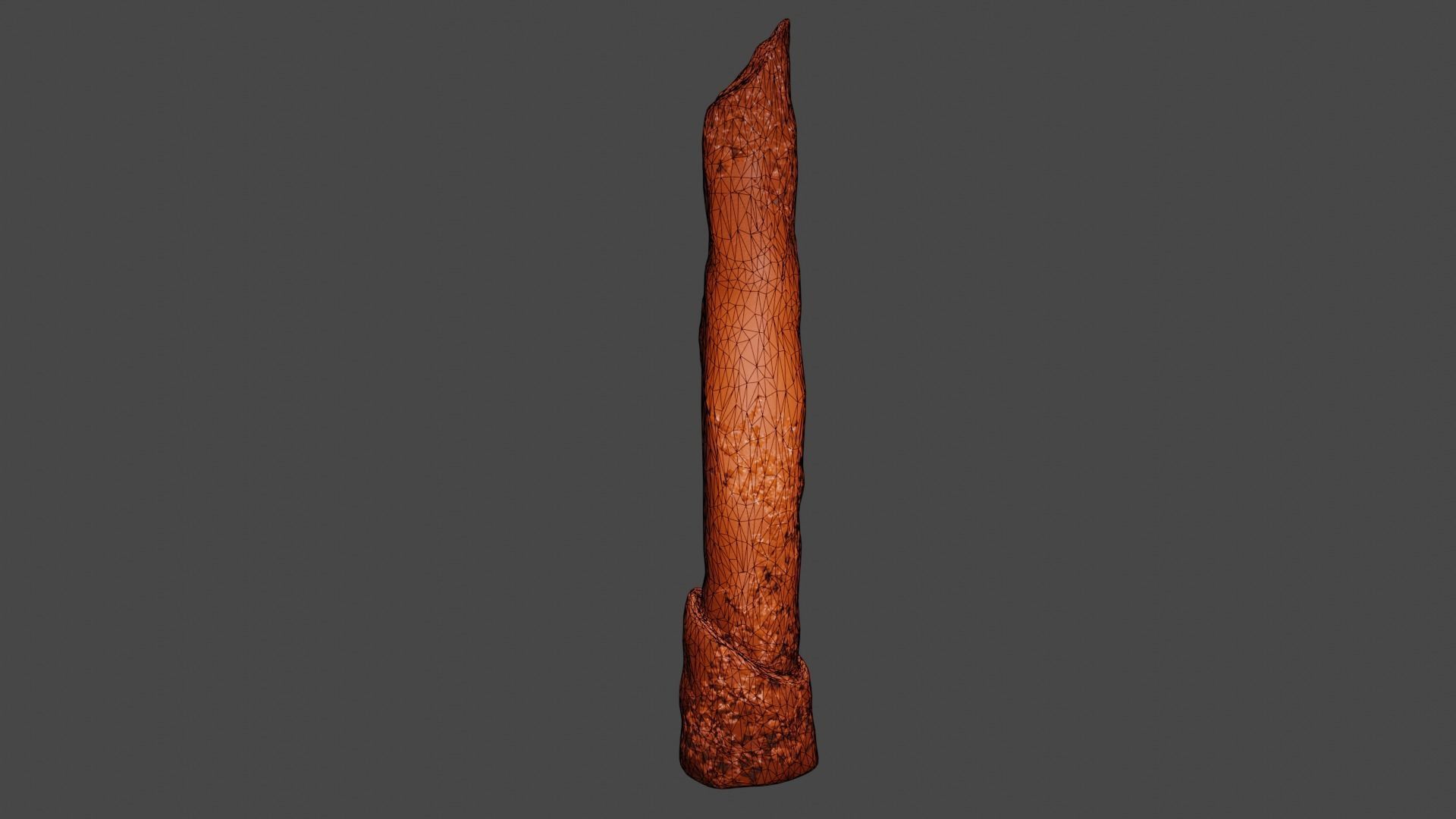 old stone pillar Low-poly 3D model_6