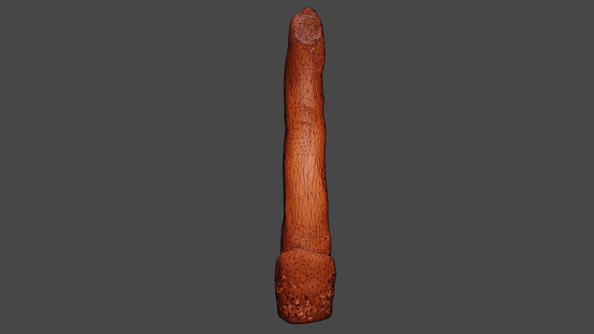 old stone pillar Low-poly 3D model_3