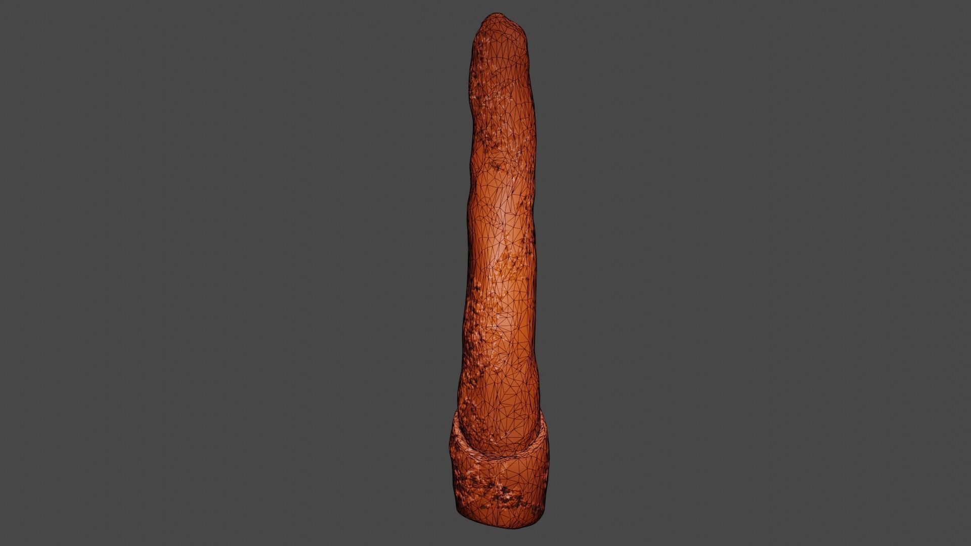 old stone pillar Low-poly 3D model_5