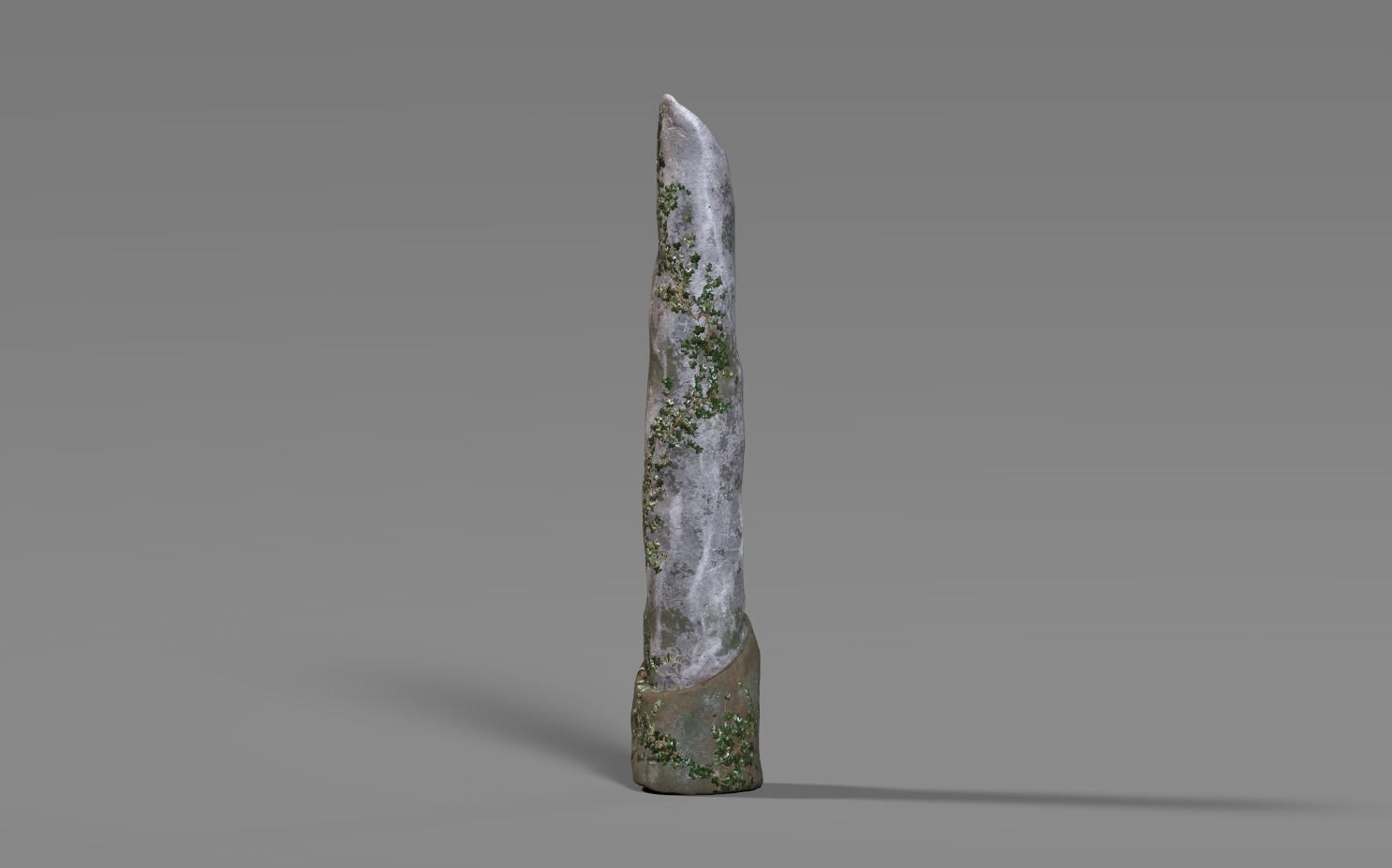 old stone pillar Low-poly 3D model_1