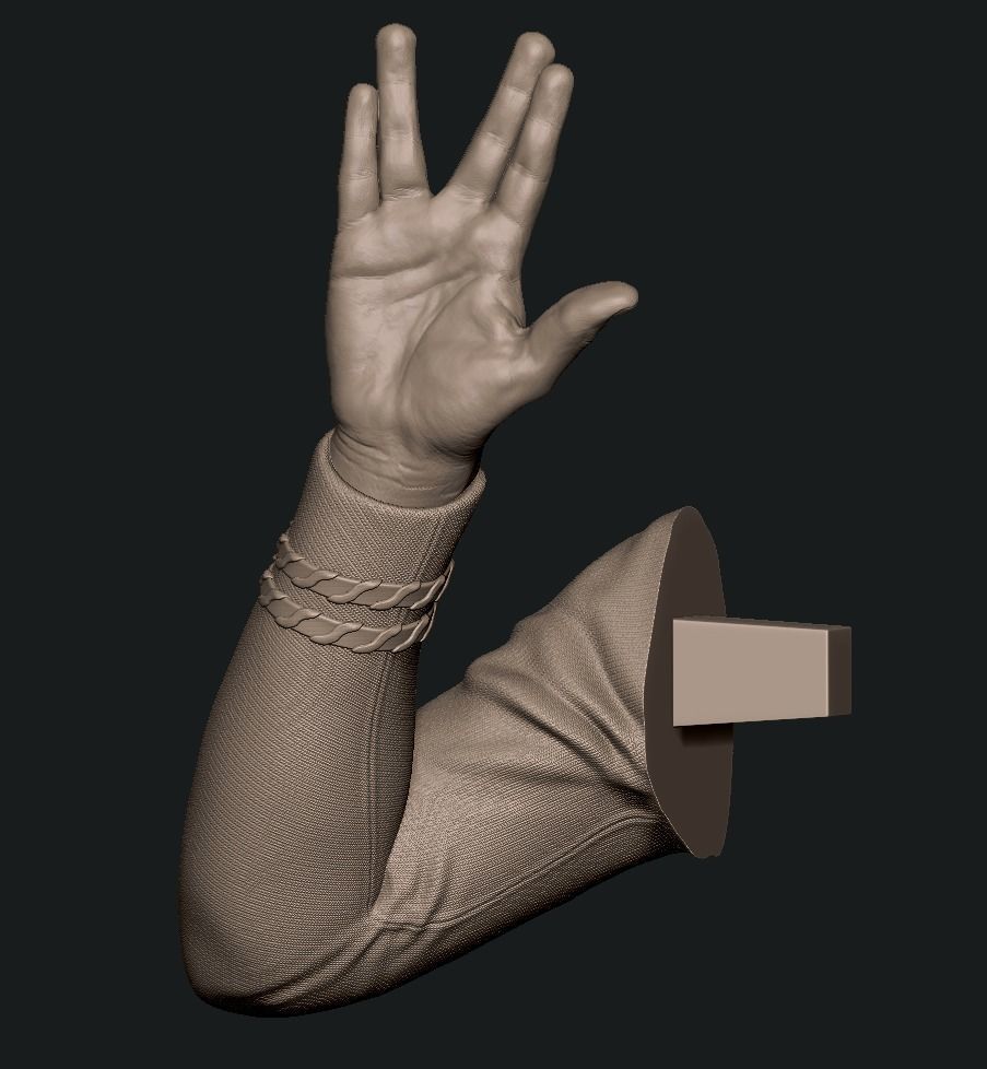 Spock Leonard Nimoy Bust 3D print model_11