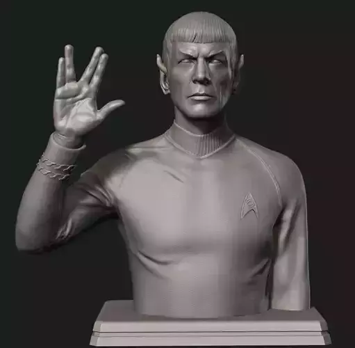 Spock Leonard Nimoy Bust 3D print model