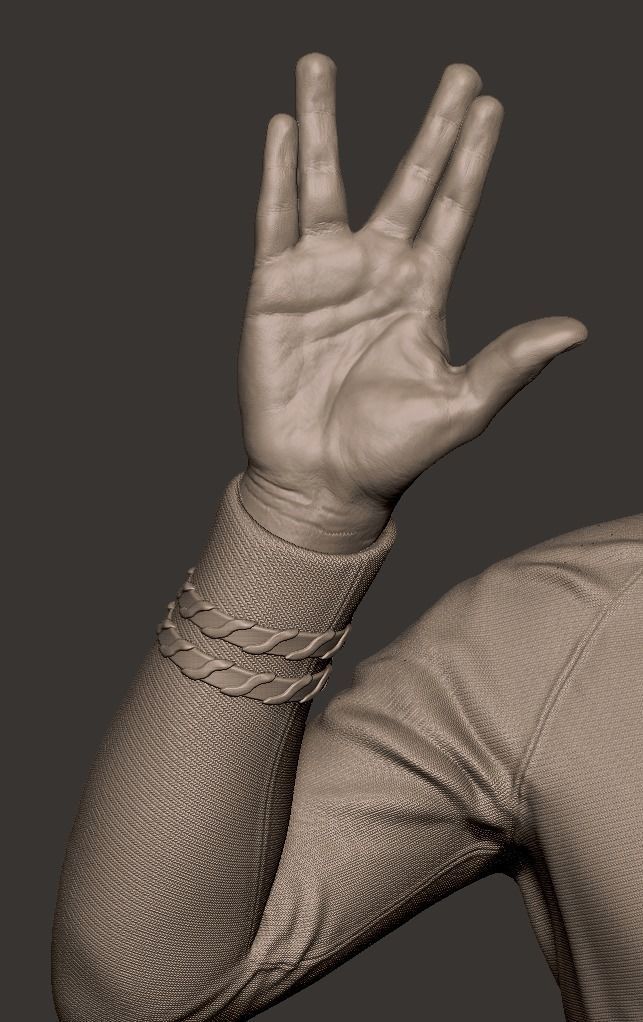 Spock Leonard Nimoy Bust 3D print model_8