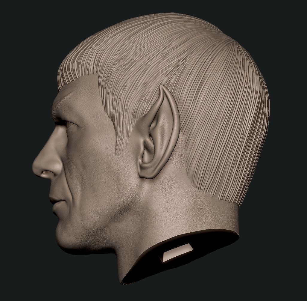 Spock Leonard Nimoy Bust 3D print model_12