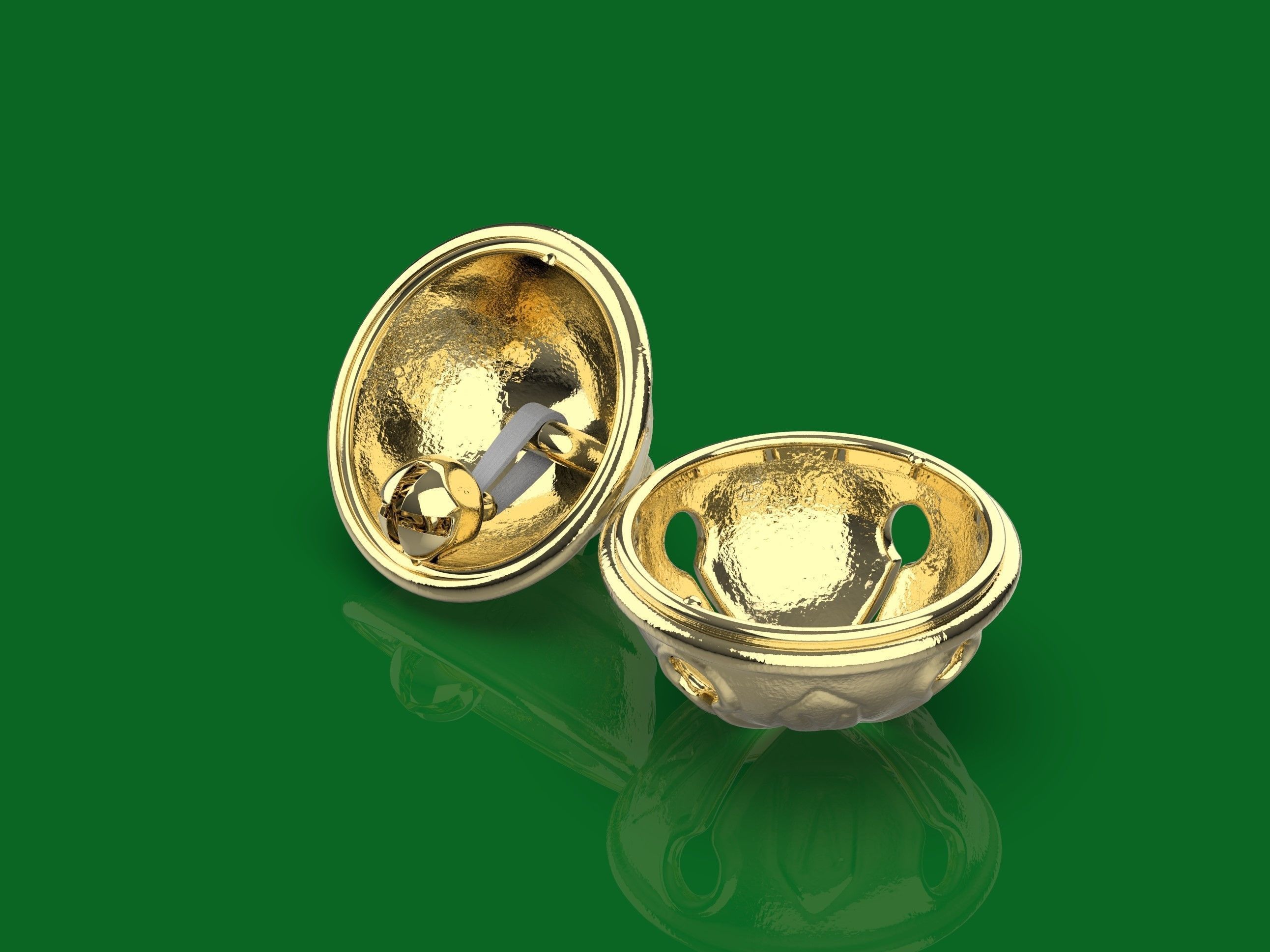 Gruss Vom Krampus Sleigh Jingle Bell 3D print model_4