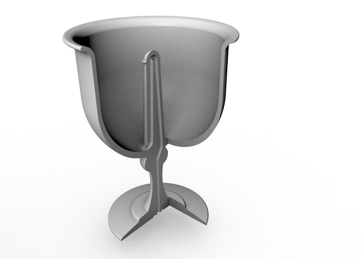 Pythagorean cup 3D model 3D print model_4