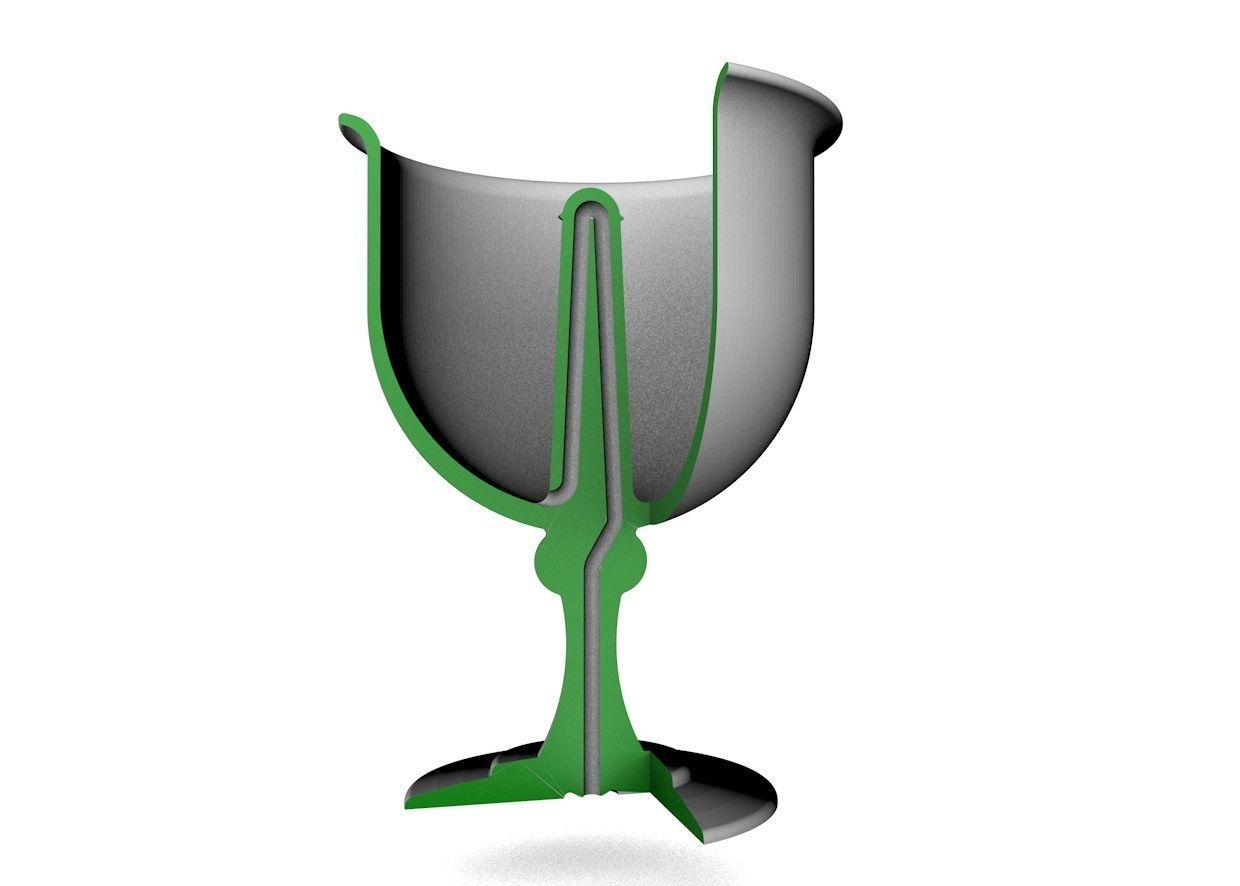 Pythagorean cup 3D model 3D print model_0