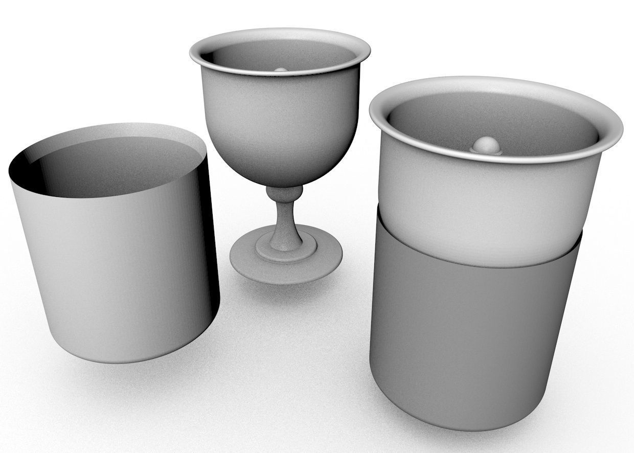 Pythagorean cup 3D model 3D print model_2