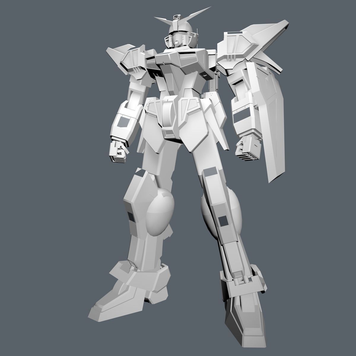 Gundam RX Low-poly 3D model_16