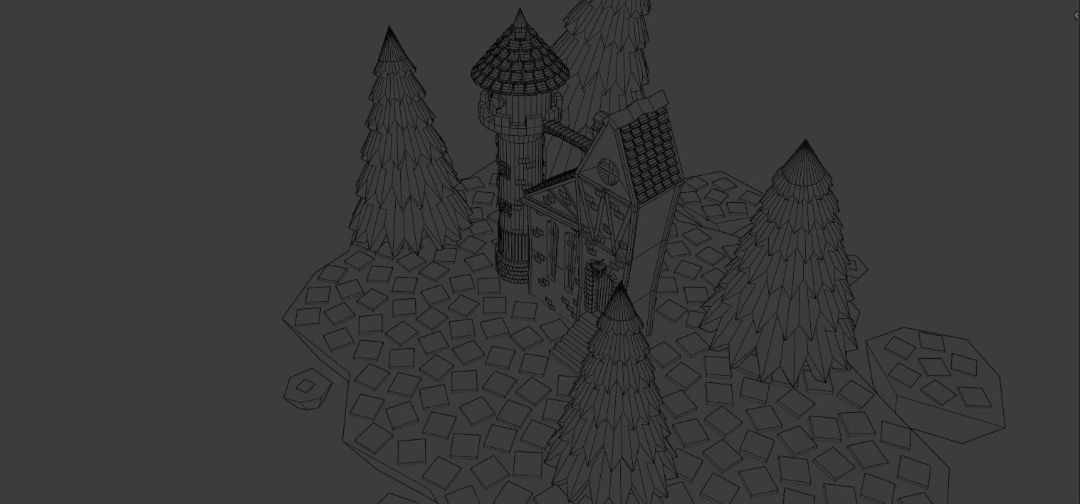 Sky tower 3D model_1