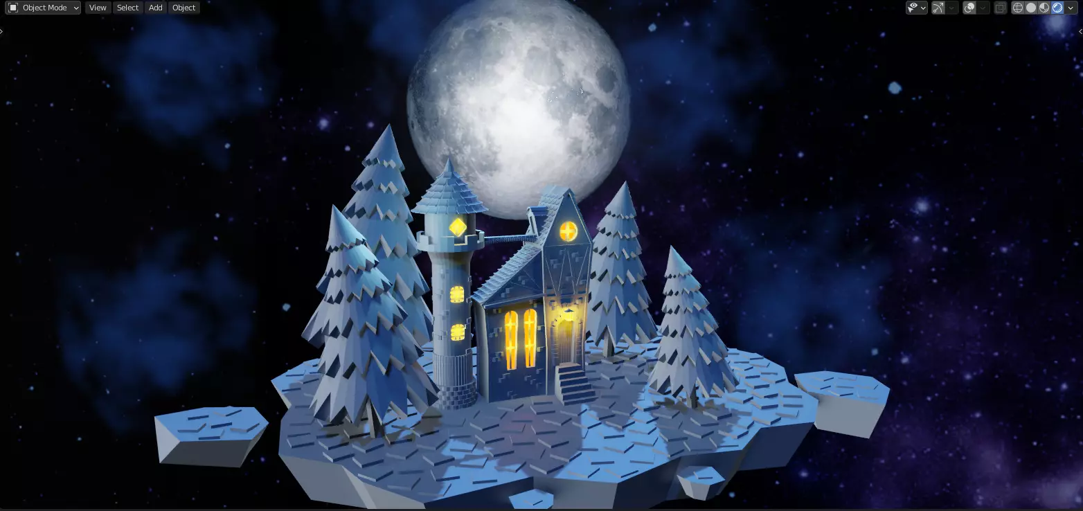 Sky tower 3D model_0