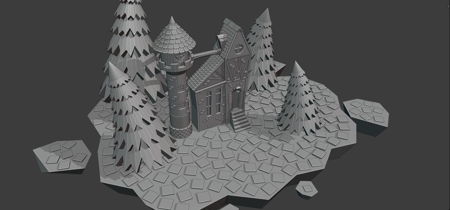 Sky tower 3D model_2