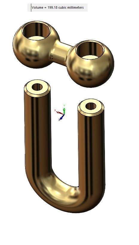 Hardware chain links for bracelete pendants and necklace 3D print model_14