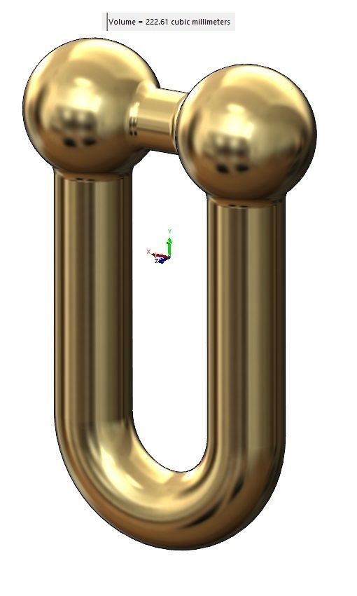 Hardware chain links for bracelete pendants and necklace 3D print model_15