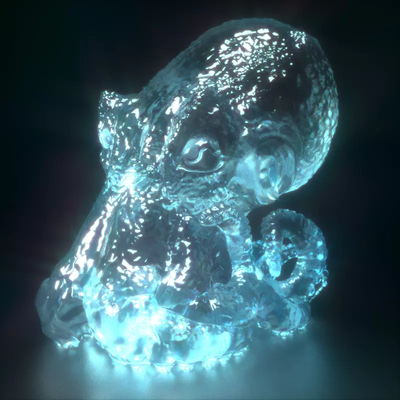 Octopus 3d Print glowing 3D print model_0
