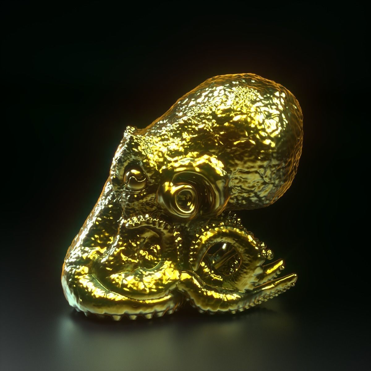 Octopus 3d Print glowing 3D print model_9