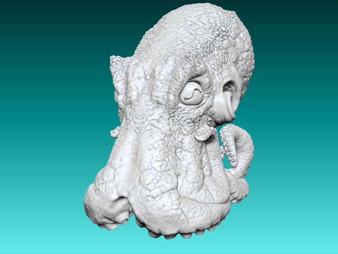 Octopus 3d Print glowing 3D print model_2